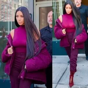 Yeezy Season 5 Jogger Oxblood Pintuck Cotton Ankle Zip Stitching Elastic Waist S